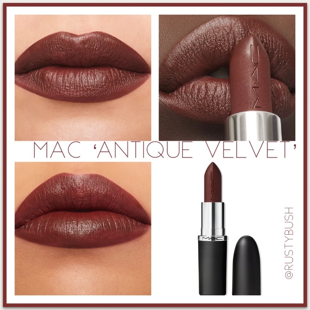 🎉HP🎉MAC ‘Antique Velvet’ M·A·Cximal Sleek Satin Lipstick